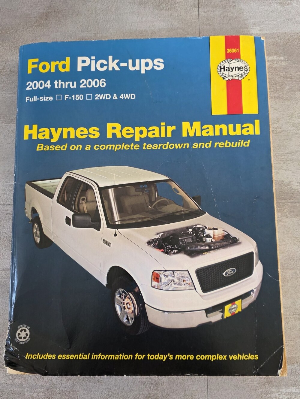 Haynes Repair Manual - Ford Pick-ups 2004-2006 Full Size 2wd 4wd 36061